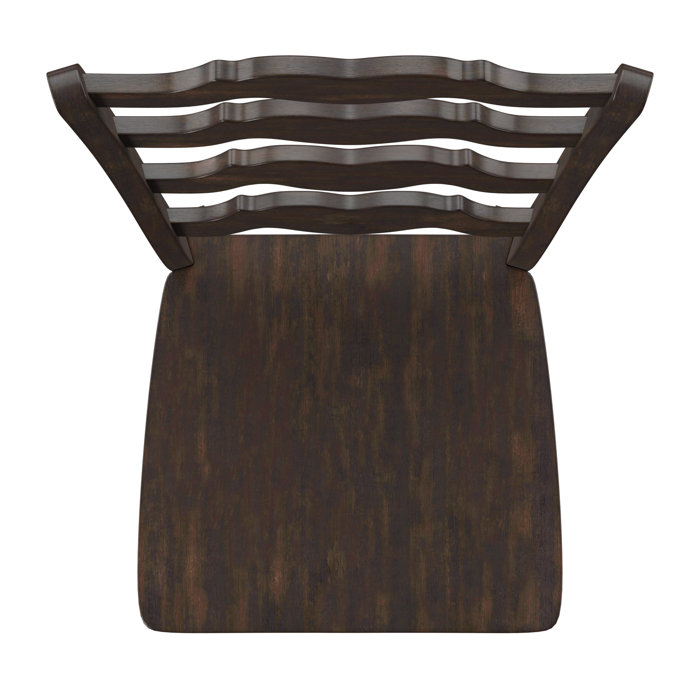 Three Posts™ Huling Solid Wood Ladder Back Side Chair & Reviews Wayfair